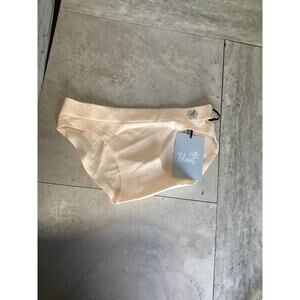 Bleuet Girls Peach Blush Brief Panties Cream Size 6/8 NWT